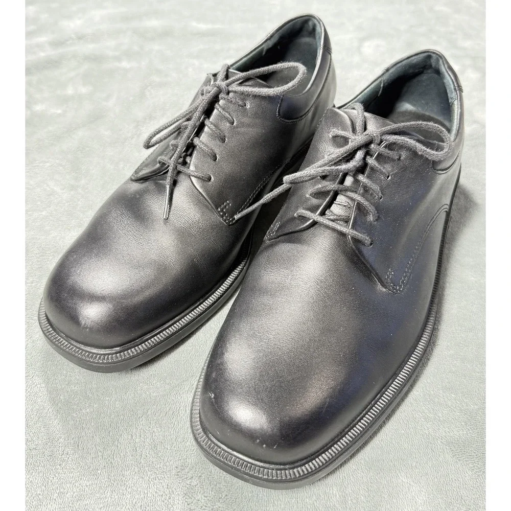 Rockport Shoes Mens Size 8.5 M Black Leather Derby Dress‎ Lace Up APM20311